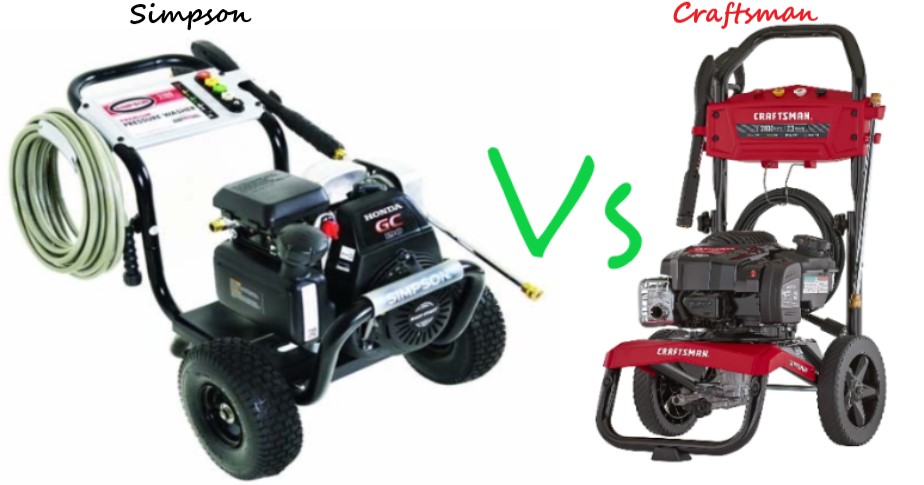 Simpson Vs Craftsman Pressure Washers (Detailed Review)